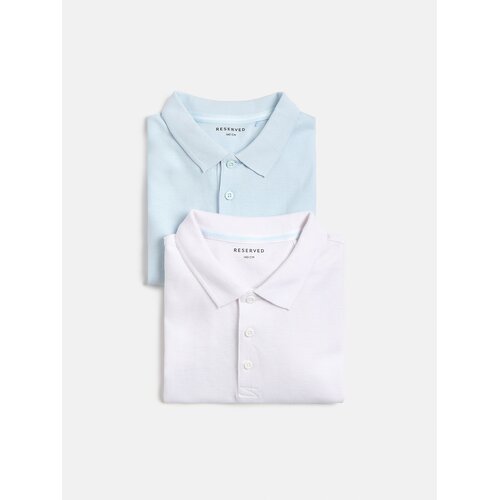 Reserved Polo majica 2 kom - bljedoplavo Cene