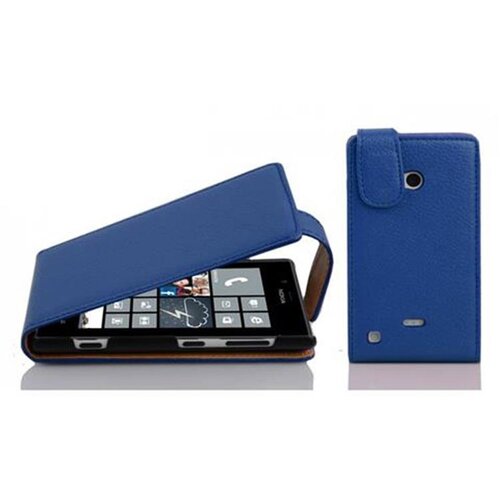 Cadorabo Ohišje, združljivo z Nokia Lumia 720 v mornarsko modra - Zaščitni ovitek v obliki flipa iz teksturiranega umetnega usnja, (20552437) Cene