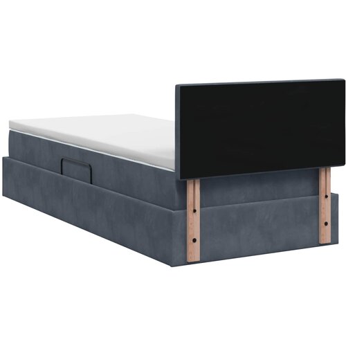  s od storage s uzglavljem Tamnosiva 90 x 190 cm Bar&amp;scaron;un Slike