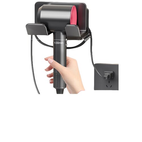 INF Držalo za su&scaron;ilnik las Dyson, aluminijast stenski nosilec Grey, (5000266465) Cene