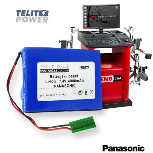Telit Power Baterija za CEMB DWA 1000 ma&scaron;inu za reglažu trapa Li-Ion 7.4V 4700mAh Panasonic Cene