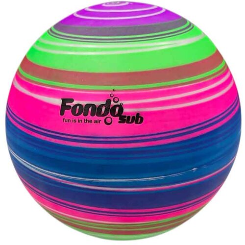 Plastična lopta Neon Lines 230 mm &amp;ndash; za plažu i igru na otvorenom Tamna Slike