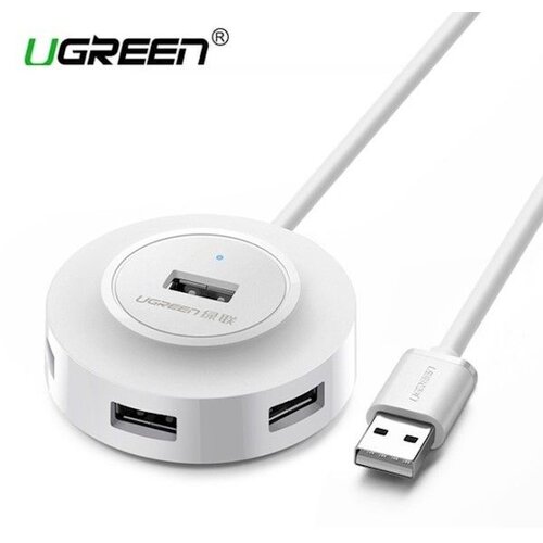 Ugreen USB 2.0 Hub 1/4 1m beli CR106 Slike