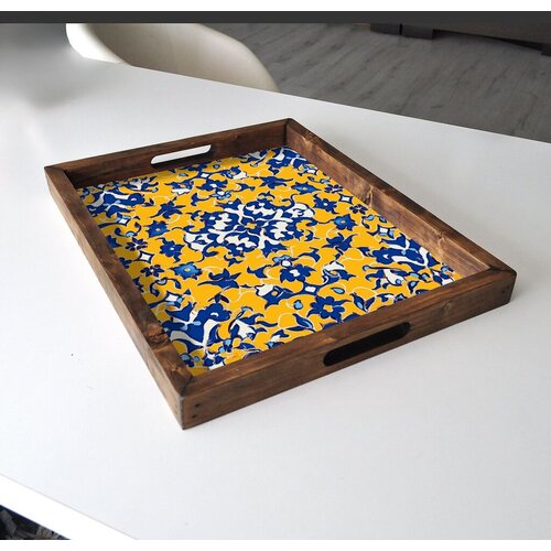 Aberto Design Poslužavnik REF040 48 x 38 x 4 cm, Šareni Cene