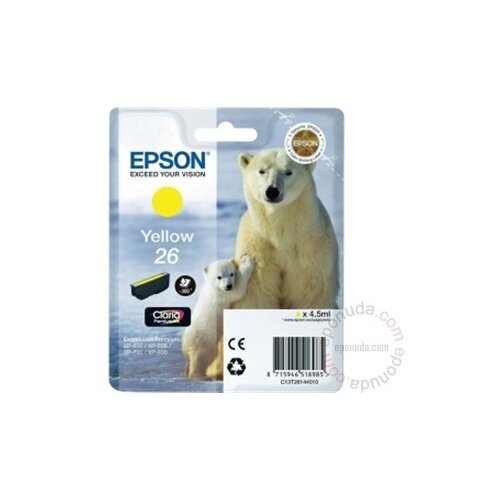 Epson C13T26144012 RUMENO 26 EXPR.PREM.XP-600, XP-700, EXP-800 črnilo, (675139) Slike