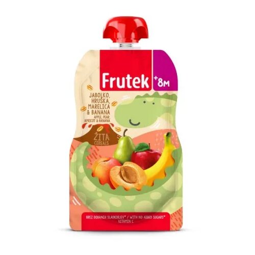 Frutek pouch kajsi.kruška,jab.ban. i 3 žitar.110g Cijene