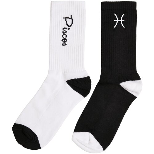 MT Accessoires Zodiac Socks 2-Pack Black/White Fish Slike