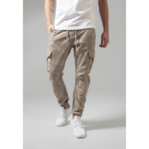 Urban Classics Camo Cargo Jogging Pants Sand Camouflage Slike