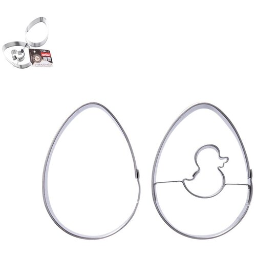 Orion Komplet 2 velikonočnih luknjic Orion Egg iz nerjavečega jekla Slike