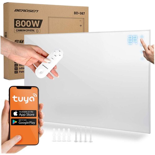 Berdsen BD-987 infracrveni panel 800 W Wi‑Fi bijeli Slike