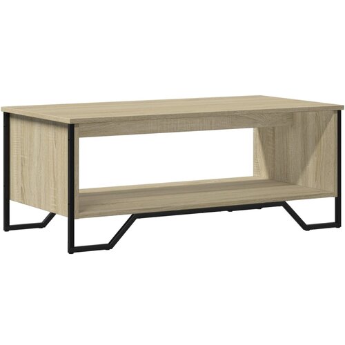 Maison Chic Klubska mizica - kavna mizica - Nizka mizica sonoma hrast 100x51x40 cm inženirski les, (21752806) Slike