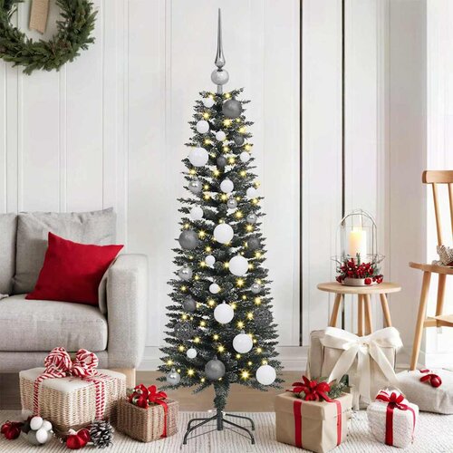vidaXL Umestno božično drevo med 150 LED Zelena 40.5 x 40.5 x 120 cm Cene
