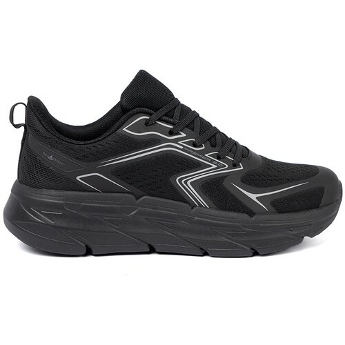 Shelvt Lightweight black sneakers with a thick McArthur sole Slike