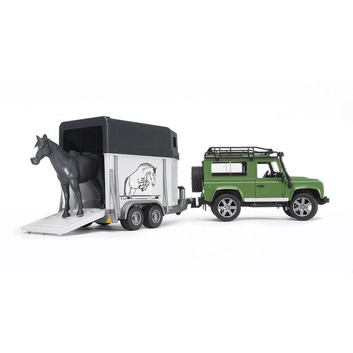 Bruder jeep Land Rover sa prikolicom i konjem Cene