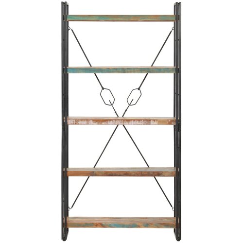 Maison Chic Knjižna omara - Knjižni regal 5-nadstropna 90x30x180cm trden predelan les, (21725410) Slike