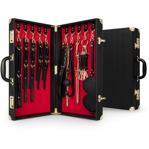 Bedroom Fantasies Bondage Suitcase PU Leather 13 pcs Slike