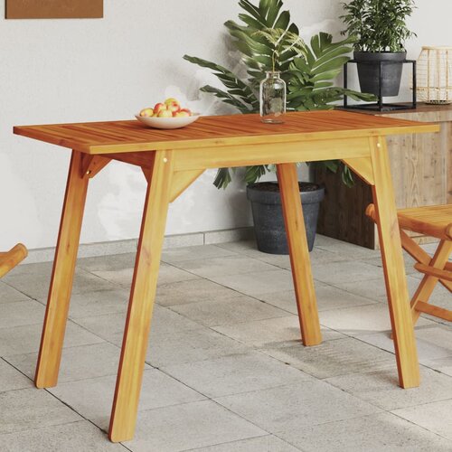VidaXL Vrtni blagovaonski stol 110 x 56 x 75 cm masivno bagremovo drvo Slike