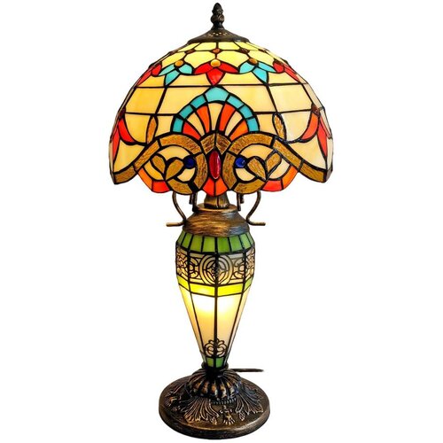  Brilagi - Tiffany vitražna stona lampa MIRABELLA 1xE27/60W/230V + 1xE14/40W Cene