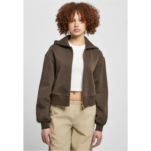 UC Ladies Ladies Short Oversized Zip Jacket brown