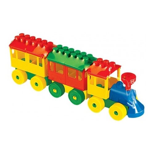 Lokomotiva Vozić kocke - 2 vagona 32x6x10cm ( 036704 ) Cene
