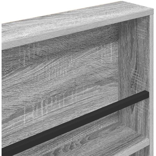  Polica za časopise s policom Zidne Siva Sonoma 80 x 12 x 70 cm Slike