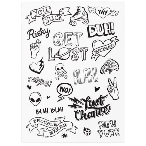TATTonMe Temporary Tattoos School tetovaža za otroke vodoodporno 1 kos Cene