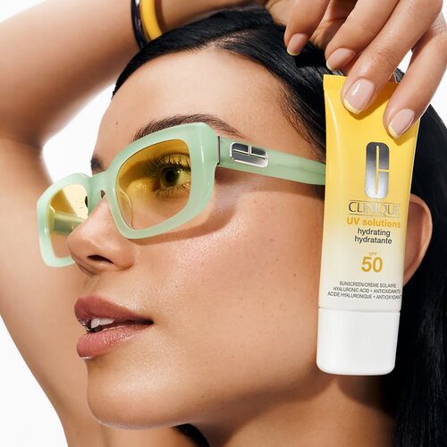 Clinique Sun UV Solutions Hydrating Sunscream SPF 50 krema za sončenje za obraz vlažilna 40 ml Slike
