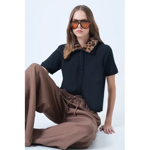 Trend Alacati Stili Ženska bluza Alc-X14640, Crna Cene