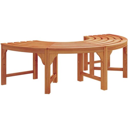 vidaXL Klop za Drevesa Naravni Les Trd Tikov Les 160 x 80 x 45 cm Cene