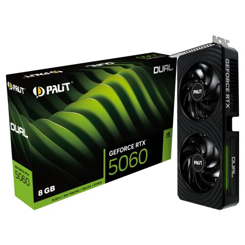 Palit VGA 5060 Dual 8GB 8GB GDDR7, 128-bit, 3x DP, 1x HDMI Slike