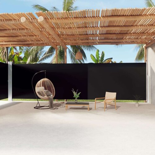 vidaXL Uvlačiva bočna tenda crna 220 x 1200 cm Cene