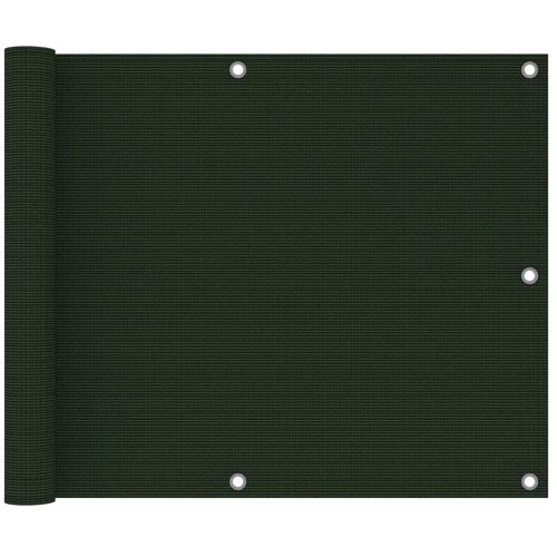 vidaXL Balkonsko platno temno zeleno 75x400 cm HDPE, (20764759) Cene