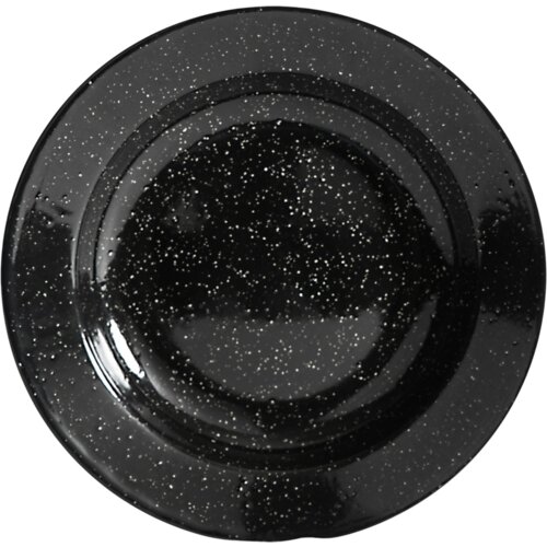 Sagaform Doris emajliran krožnik - Black Slike