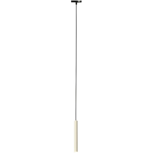 QAZQA Moderne hanglamp zwart beige voor railsysteem 1-fase - Slimline Keno Slike