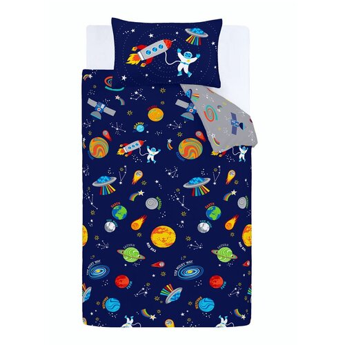 Catherine Lansfield Dječja posteljina za krevet za jednu osobu 135x200 cm Lost In Space – Cijene