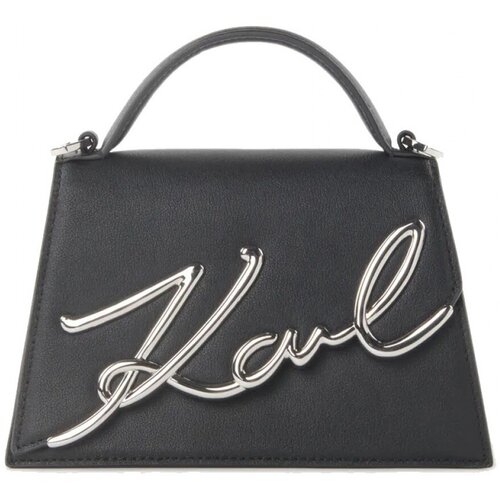 Karl Lagerfeld Torbe SIGNATURE 2.0 MD CROSSBODY Črna Slike
