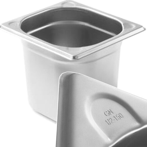 Hendi kitchen line gn 1/6 jeklena posoda, višina 150 mm - 806647, (21564739) Cene