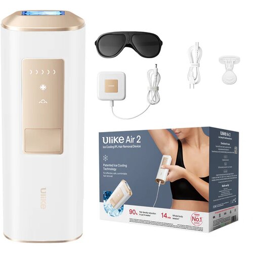 U-like Air2 IPL Star White epilator s tehnologijo hlajenja safirnega ledu, za obraz in telo, (5000093396) Slike