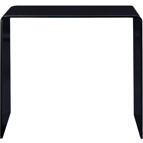 Maison Chic Klubska mizica - kavna mizica - Nizka mizica črna 50x50x45 cm kaljeno steklo, (21753622) Cene