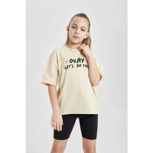 Defacto Girl Oversize Fit Short Sleeve T-Shirt
