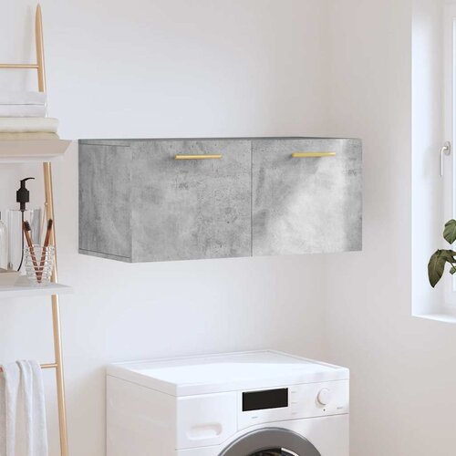  Zidni ormarić boja betona 80x36,5x35 cm od konstruiranog drva Slike