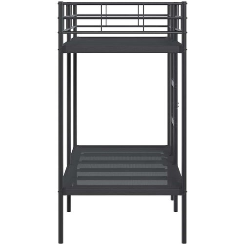  Krevet na kat bez madraca crni 80x200 cm čelik Slike