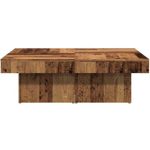  Stol za kavu staro drvo 90 x 90 x 28 cm od konstruiranog drva Slike