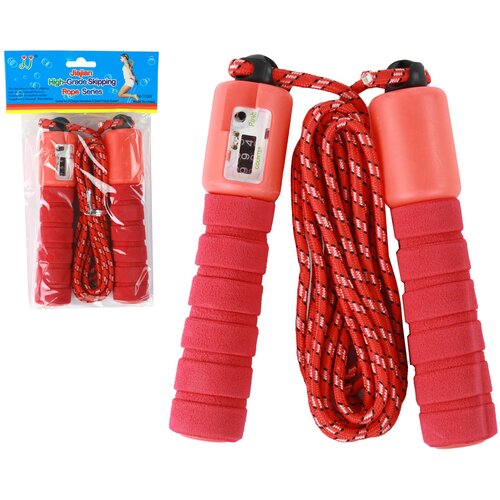 Red Skipping Rope With Counter 275cm Fitness Adjustment Slike