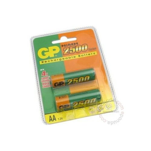Gp AA 2500mAh Rechargeable GP250AAHCHP-2UC2 pakovanje punjač Slike