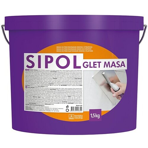  Površinsko polnilo za glajenje (1,5 kg) Cene