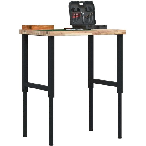  Radni stol 80x60x(73-99 5) cm masivno drvo bagrema pravokutni - Smeđa i crna 80 x 60 x (73-99.5) cm 1 Cijene