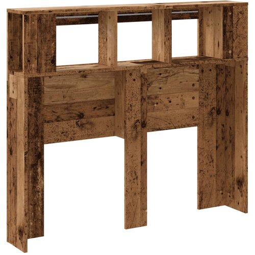  LED uzglavlje boja drva 120x18,5x103,5 cm konstruirano drvo Slike