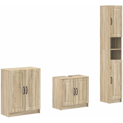  Set za kupaonicu od 3 dijela UTRECHT Hrast sonoma Cene