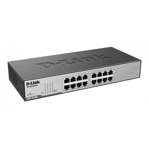 Switch DLINK 16-Port Fast Ethernet Unmnged Desktop Slike
